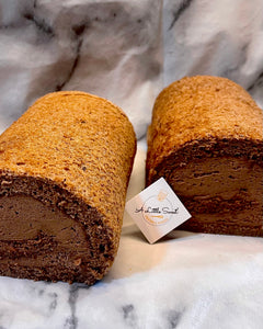 72% Dark Chocolate Fresh Cream Cake Roll