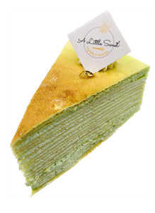 Pandan Crepe Sliced  Cake